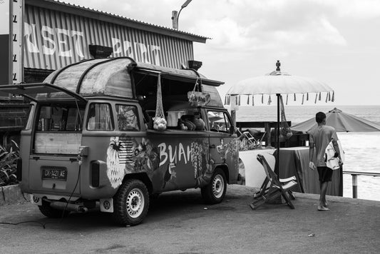 The hydration station, Bali (B+W)