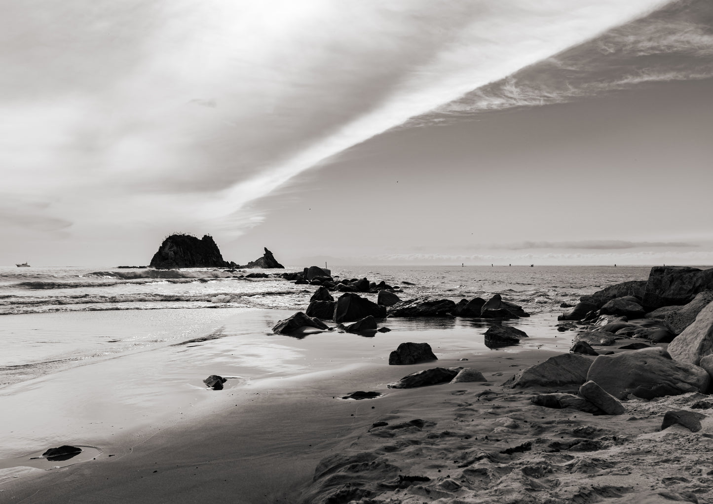 Seasoned, Mangawhai (B+W)